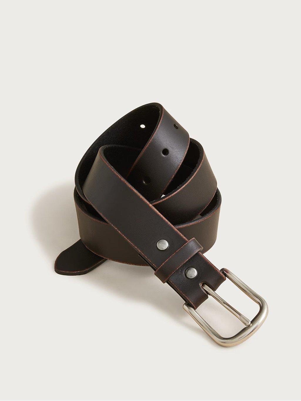 J. Crew Leather Round Buckle Jean Belt In Vintage Black Size 36 Nwd $69.50 Cq920